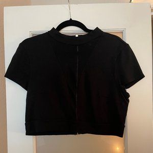 Express Black Croptop size Large